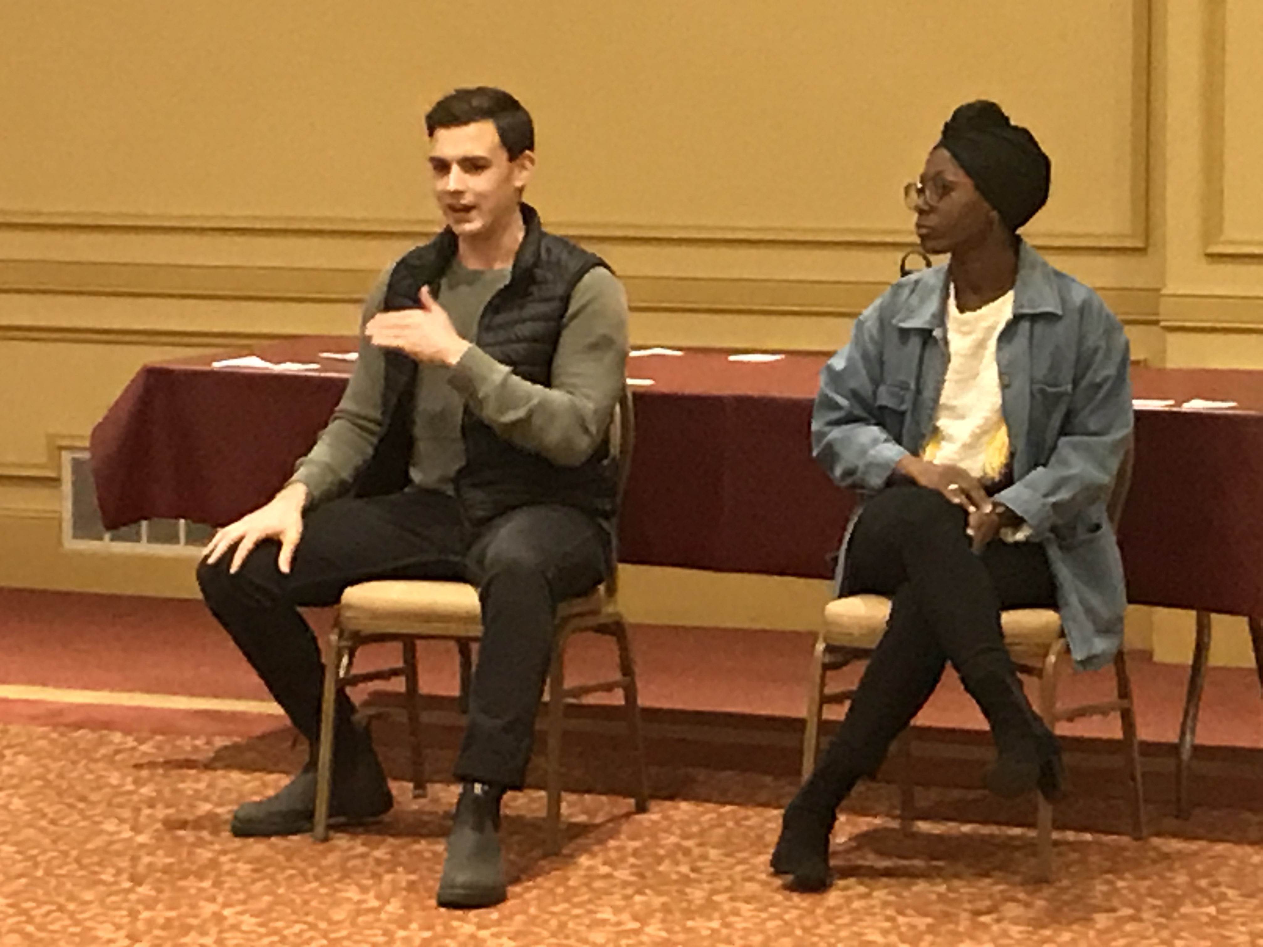 BROADWAY UTICA’S YOUTH AMBASSADORS HEAR FROM CAST MEMBERS