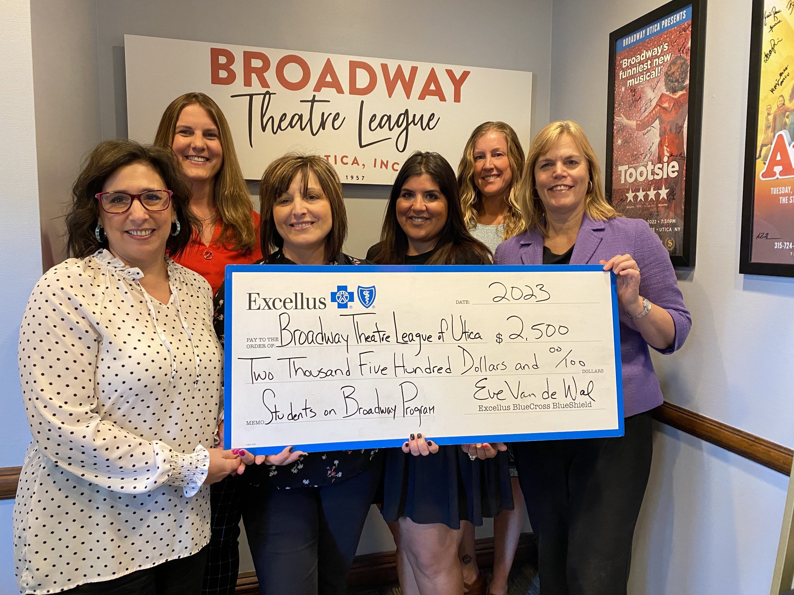 Broadway Theatre League of Utica receives Health and Wellness Award