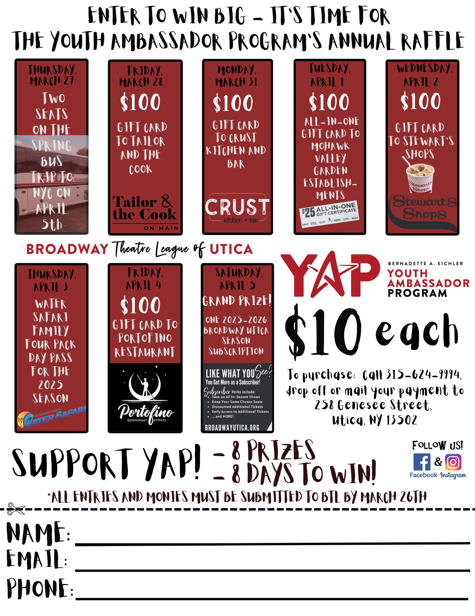 YOUTH AMBASSADOR PROGRAM ANNUAL RAFFLE 2025